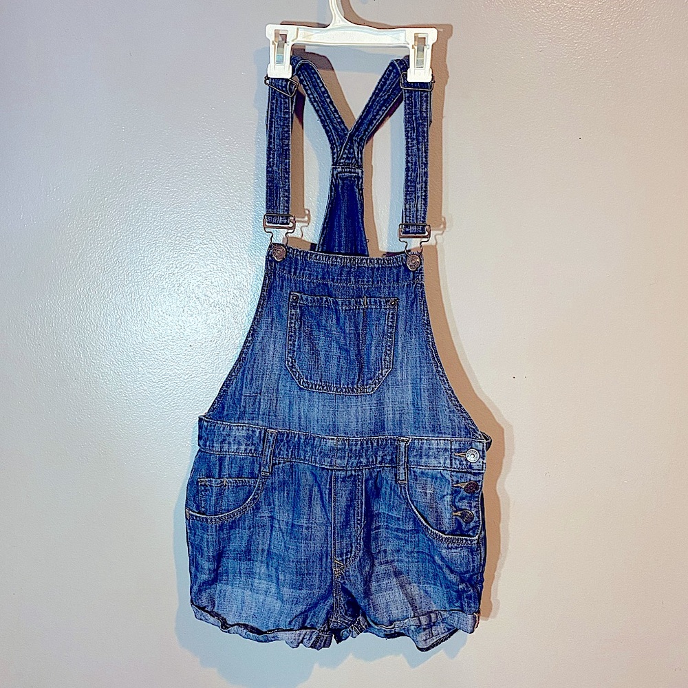 Women’s Express Denim Overall Shorts
